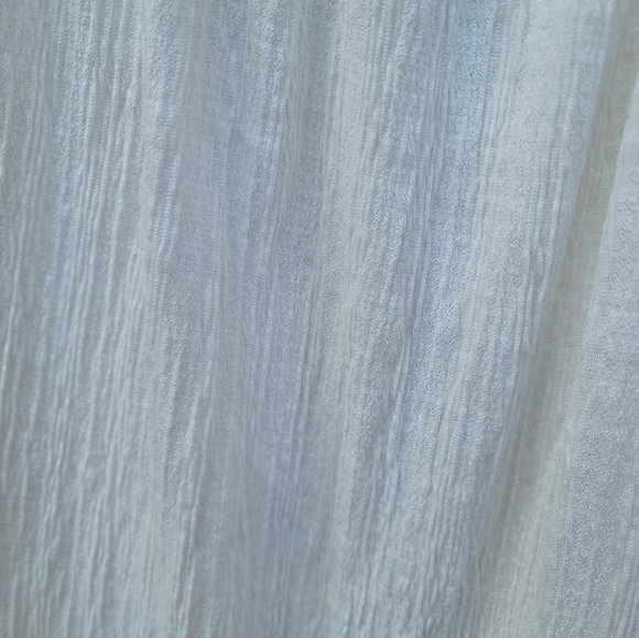 NWT EGGSHELL EYELET FAUX SHOULDER TIES GAUZE BODY COVER UP SUN DRESS SIZE 4 TO 6 - Picture 6 of 9